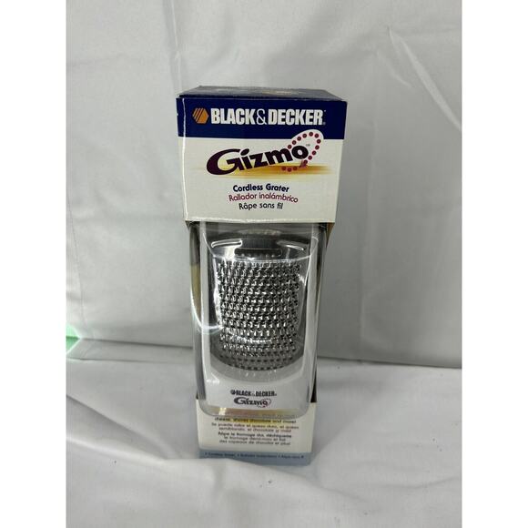 Black & Decker Gizmo Cordless Electric Cheese Grater With 3 Blades GG200 NEW - Picture 1 of 8
